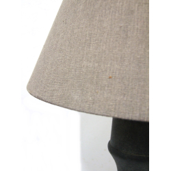 Lampa stołowa ceramiczna betonowa z abażurem 55cm
